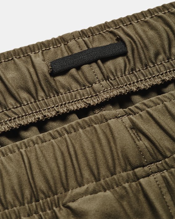 Men's UA Knit Woven Hybrid Shorts, Green, pdpMainDesktop image number 4